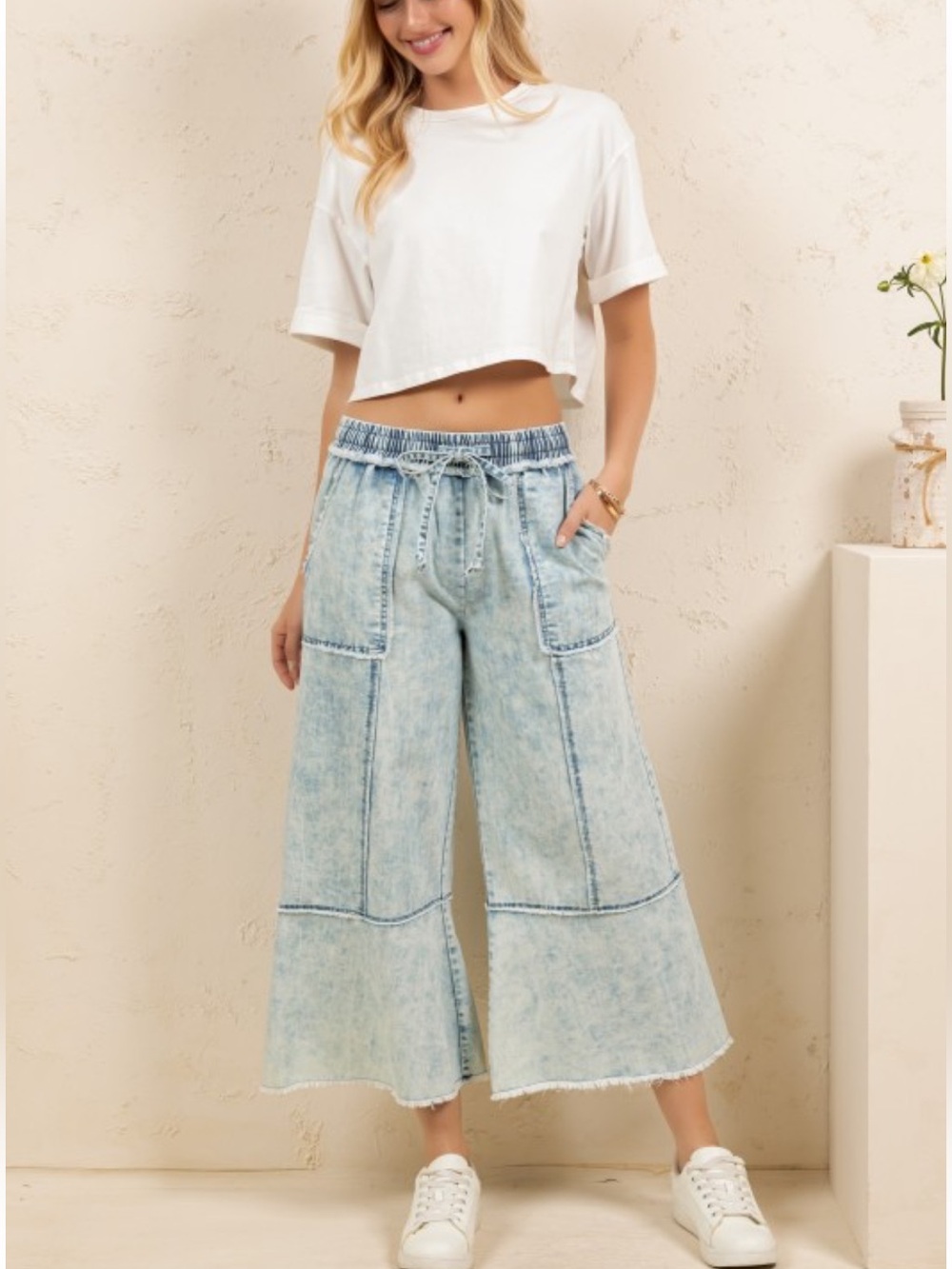 Sage + Fig Mineral Washed Pants - Picture 4 of 9